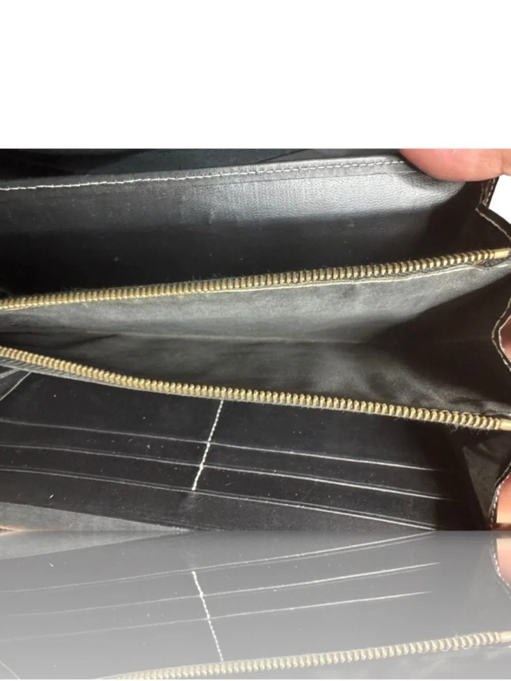 Givenchy Black & Beige Geometric Logo Continental Wallet